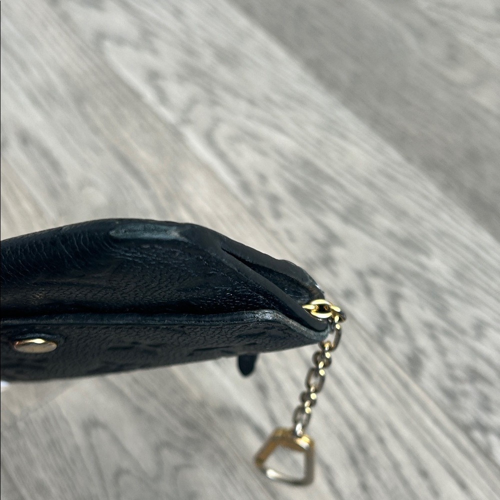 Louis Vuitton Black Monogram Pouch with Gold Clip 100% Authentic! - Picture 10 of 10